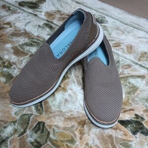 Khaki Colored Cole Haan Slip-On Shoes